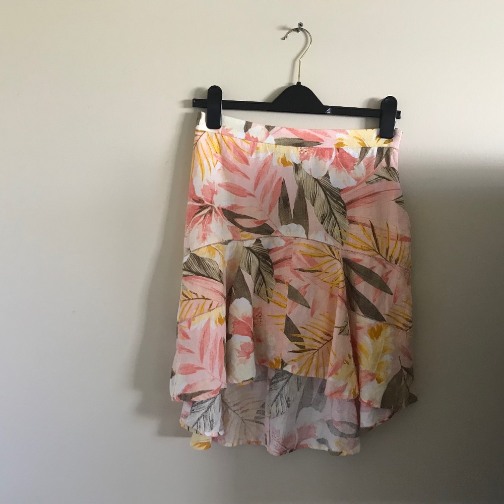 Joie high low skirt, multi color